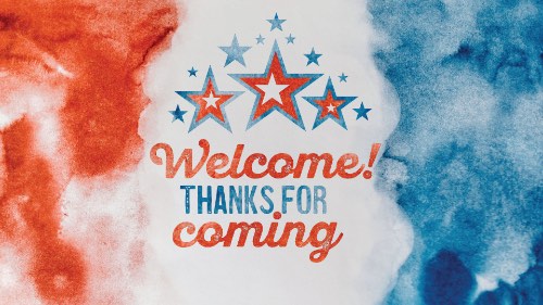 
Welcome message
